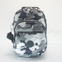 NWT Kipling KI0894 Seoul Go Small Tablet Backpack Polyester Cool Camo Grey $119 - £63.82 GBP