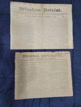 VINTAGE AMERICAN newspapers/1812/1842. - $20.00