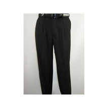 Men Pacelli Double Breasted Suit Classic Peak Lapel Pleated pants GILBERT Black image 8