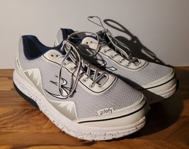 Gdefy Gravity Defyer Mens Shoes Comfort Fit White Blue TB9024MWS-W Size 14 - $69.29