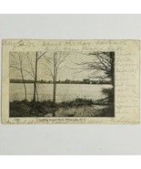 White Lake New York RPPC Postcard Vintage 1906 Postmark View from North - $9.47