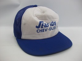 Seadise Chev-Olds Car Dealership Hat Vintage Blue White Snapback Trucker... - £15.02 GBP