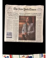 THE NEW YORK TIMES NEWSPAPER FRI. APR 8, 2022 JACKSON CONFIRMED TO SUPRE... - $19.13 CAD