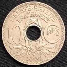 1922 France 10 Centimes Paris Mint - £4.66 GBP