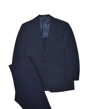 Hickey Freeman Suit Mens 41S Dark Grey Solid Jacket &amp; Pants Wool USA 34x29 - £105.67 GBP
