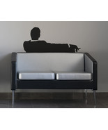 Mad Business Men Sitting On Couch Smoking, Vinyl Wall Art - £15.98 GBP