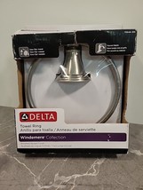 DELTA Windemere Collection Towel Ring Brushed Nickel Finish NEW 79646-BN - £9.56 GBP