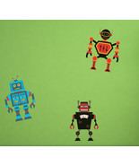 Robot Invasion, Series 1 - Printed Wall Fabric Decorations Choice of Three - £17.15 GBP