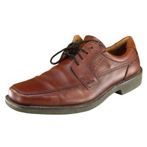 ECCO Shoes Sz 45 M Brown Derby Oxfords Leather Men - £26.82 GBP