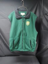 Vintage New Hampshire State Trooper Fleece Vest Adult XL Green NH POLICE - £37.66 GBP