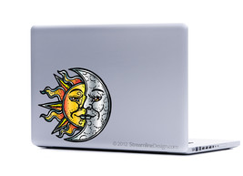 Sun and Moon Vinyl Laptop Art - £5.55 GBP