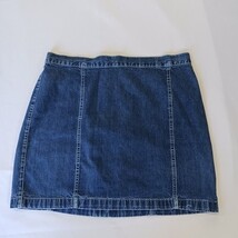Venezia Jeans Women’s Blue Denim Mini Skirt Measured Waist 36" image 12