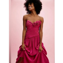 New FREE PEOPLE Make An Entrance Maxi Dress $298 SIZE 2 Pink REMOVABLE S... - £102.65 GBP