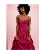 New FREE PEOPLE Make An Entrance Maxi Dress $298 SIZE 2 Pink REMOVABLE S... - £102.65 GBP