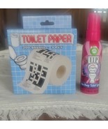 Pre-Poop Toilet Paper Gag Gift White Elephant Air Wick Spray Crossword P... - $24.00