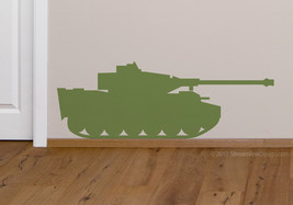 Big Army Tank Kids Vinyl Wall Art - £15.91 GBP