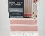 Better Homes &amp; Garden Blush Ombre Multiweave Shower Curtain 72&quot; x 72&quot; New - £22.38 GBP