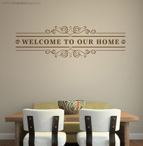 More Personalized Floral &amp; Scroll Wall Graphics. Custom with your wording. - $18.95