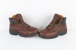 Vintage Timberland Pro Mens 7.5 W Distressed Steel Toe Waterproof Leathe... - $1,283.96 MXN