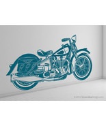 Life Size Vintage Retro Motorcycle Vinyl Wall Art Graphic - £72.07 GBP
