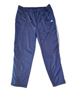 Vintage Adidas Tear Away Track Pants 90s Blue White Mens Sz XL Nylon - $22.80