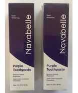 2 Purple Toothpaste for Teeth Whitening Teeth Whitener Navabelle Asa Bright - $34.19 CAD