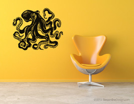 Giant octopus vinyl wall art. 54 inches wide - £29.53 GBP
