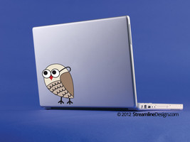 Brainy Owl Vinyl Laptop Art - £4.75 GBP