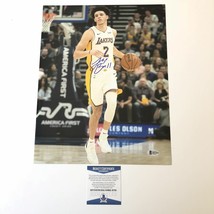 Lonzo Ball signed 11x14 photo BAS Beckett Los Angeles Lakers Autographed - £159.86 GBP