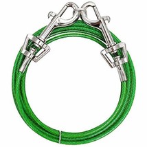 MPP Small Dog Tie Out Vinyl Coated Twin Swivel Outdoor Cable Restraint Holds 10l - £11.05 GBP+