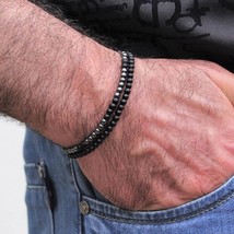 New Fashion Men Bracelet Sets Trendy Handmade Classic Strand Stone Beaded Bracel - £13.95 GBP