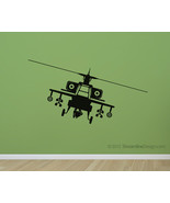 Apache Attack Helicopter Vinyl Wall Art Decor - $24.95