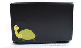 Adorable Green Turtle Vinyl Laptop Art - £4.65 GBP