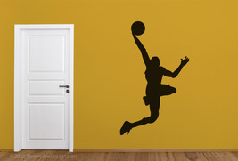 Basketball Player Slam Dunk Vinyl Wall Art - £26.33 GBP