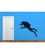 Underwater Scuba Diver Vinyl Wall Art - £24.63 GBP