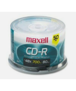Maxell CD-R 700mb Recordable Data CD&#39;s-50pk - $148.25 MXN