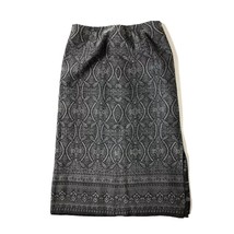 Pendleton Women&#39;s A-Line Wool Grey Back Slit Tapestry Paisley Skirt Size 10 - £19.78 GBP
