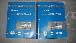 1997 Chevy Espresso GMC Savana G Furgone Servizio Riparazione Shop Manuale Set 2 - £70.75 GBP