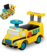 Play-Doh Activity School Bus Push and Ride On Toy Car for Kids Light and... - $47.40 CAD