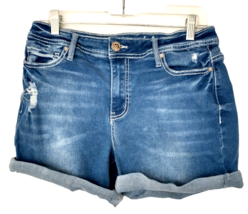 Copperflash Shorts Womens Size 12 Mid Rise Embellished Pockets Cotton Denim - $14.00
