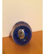 Paper Weight, Pilgrim Glass, hand blown glass, Cobalt blue, DoubleBlown,... - $937.88 MXN