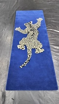  Blue Leopard Hand Tufted Rugs, Modern Rug,Kids Rug,Custom Rug,Multi Color Rug. - £81.58 GBP