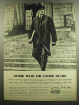 1958 Du Pont Dacron Ad - Come rain or come shine - £14.54 GBP