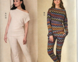 Vogue V1835 Misses XS to XXL Lounge Top, Pants and Slippers Sewing Patte... - £18.37 GBP