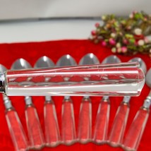 9X Tbsp Clear Vtg Martha Stewart MSE Stainless Acrylic Flatware Lot Tabl... - $464.86 MXN
