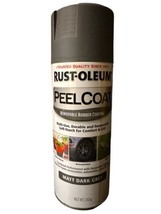 Rust-Oleum Peel Coat Matte Dark Gray UV-Resistant Spray Paint 11 oz. - £16.22 GBP