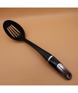 KitchenAid Slotted Spoon Skimmer Server Stir Large Black Heat Resistant ... - £9.71 GBP