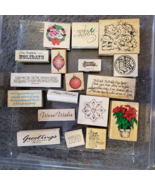 Énorme Lot De 29 Vtg Noël Halloween Valentin Ho Bois Mount Caoutchouc Ti... - $1,442.62 MXN