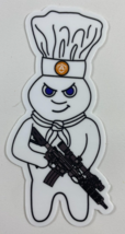 Shot Show 2023 Accufire Technology Dough Boy Cook Chef 4 in Military Sticker - £15.47 GBP