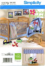 Simplicity 2279 Daisy Kingdom Baby Infant Nursery Crib Springs pattern UNCUT FF - £21.80 GBP